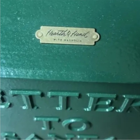 Hearth and Hand Magnolia - Letters to Santa Metal Mailbox -Green NEW